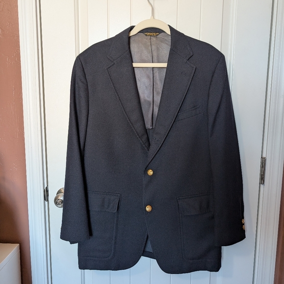 Vintage Gant Men's Blazer Navy - Picture 1 of 7